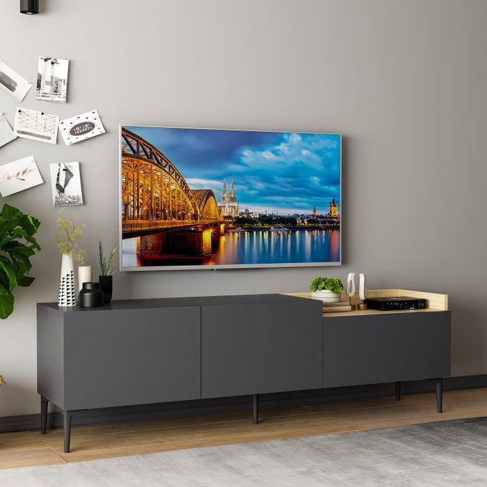 Hanah Home Mia Soporte de TV Antracita Hanah Home Mia Soporte de TV Antracita